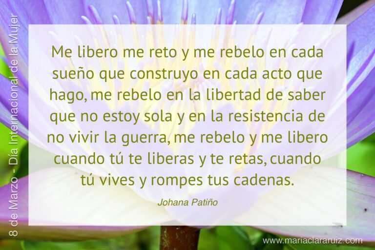 Rebelión: Poema de Johana Patiño (Ébano, 20109